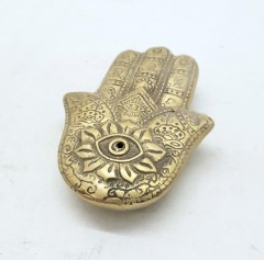 SMALL BRONZE HENNA INCESE BURNER GOLD COLOR 